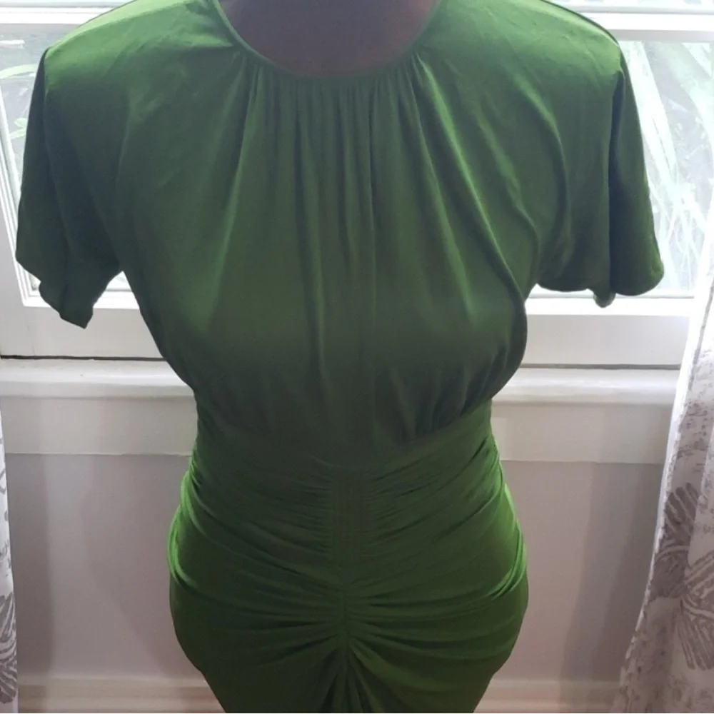 Gorgeous Silk Green Dress - Picture 4 of 6